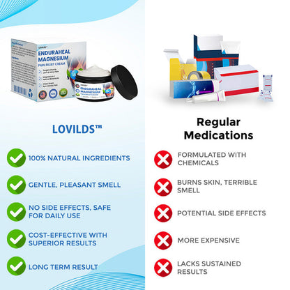 LOVILDS™ EnduraHeal Magnesium Pain Relief Cream (Treats Arthritis, Neuropathy, Rheumatism, Sports Injuries & More)