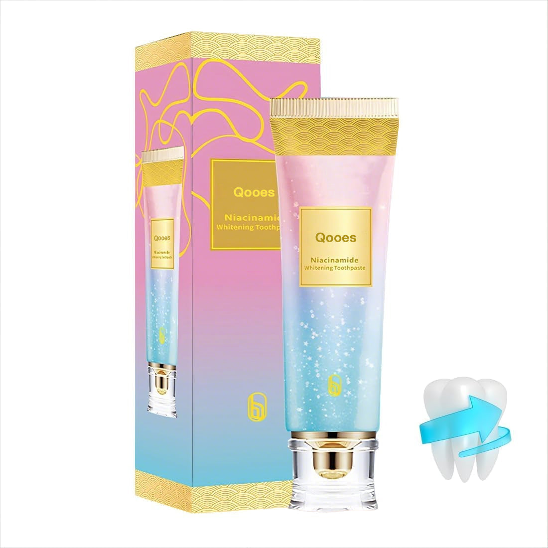 Qooes™ Niacinamide Whitening Toothpaste - Prestige Collection
