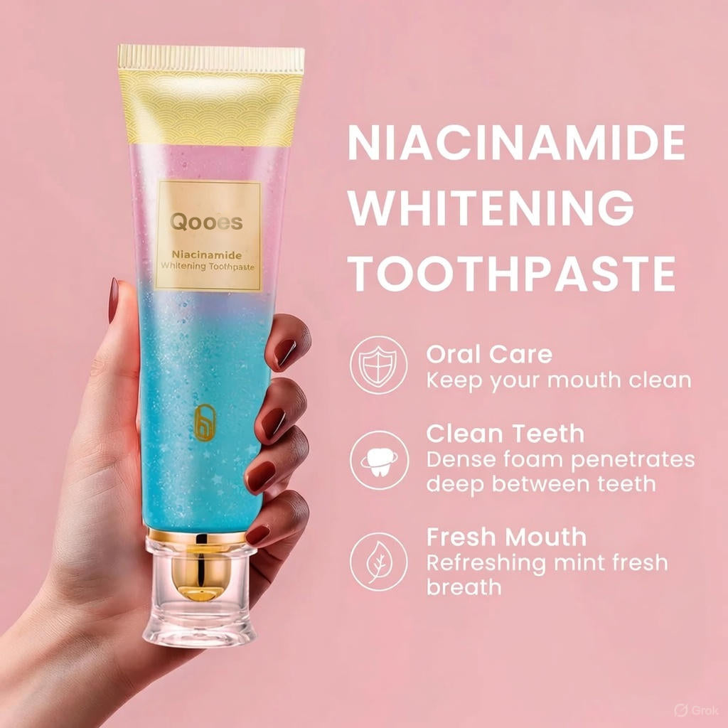 Qooes™ Niacinamide Whitening Toothpaste